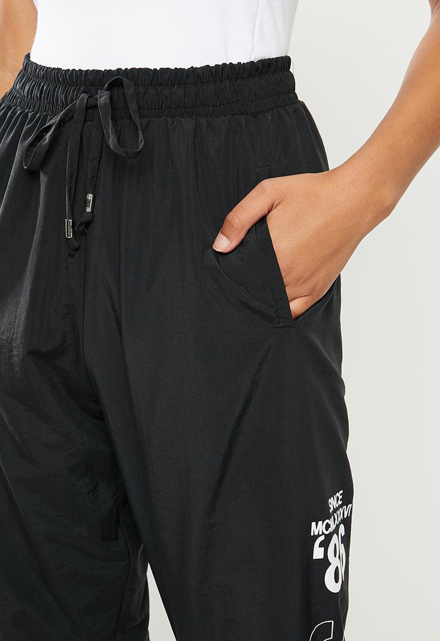 SISSY BOY - Lightweight branded track pant - black