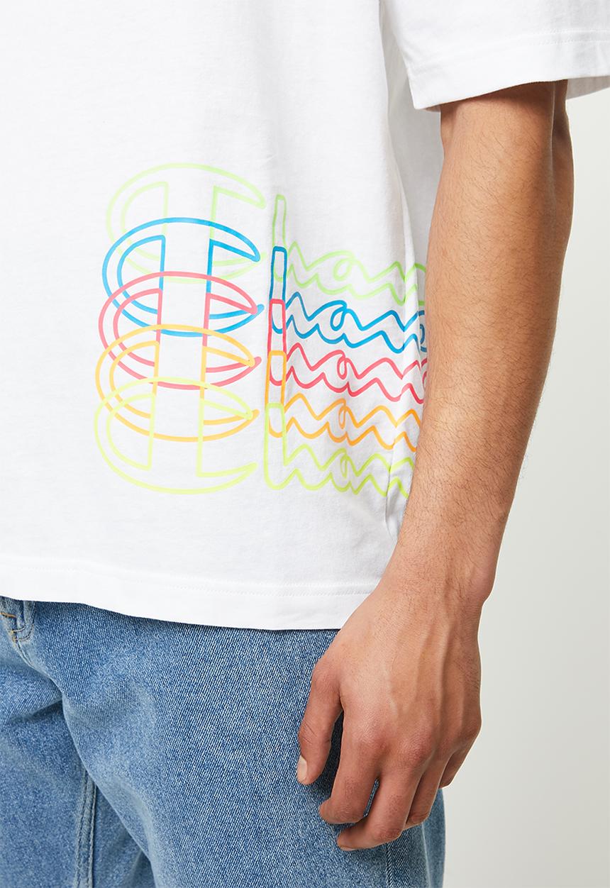 Champion - Repeat pattern crewneck t-shirt - white