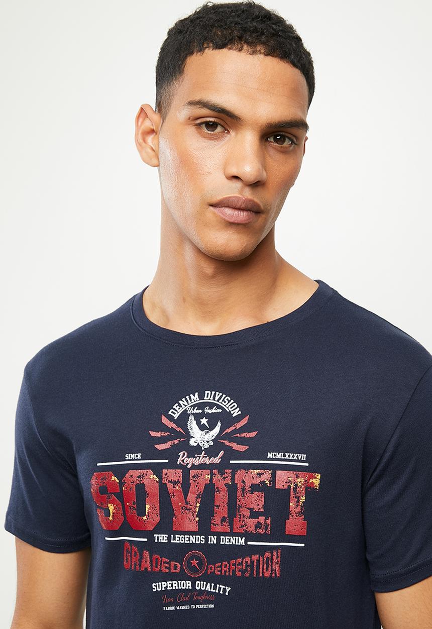 SOVIET - Monet tee - navy