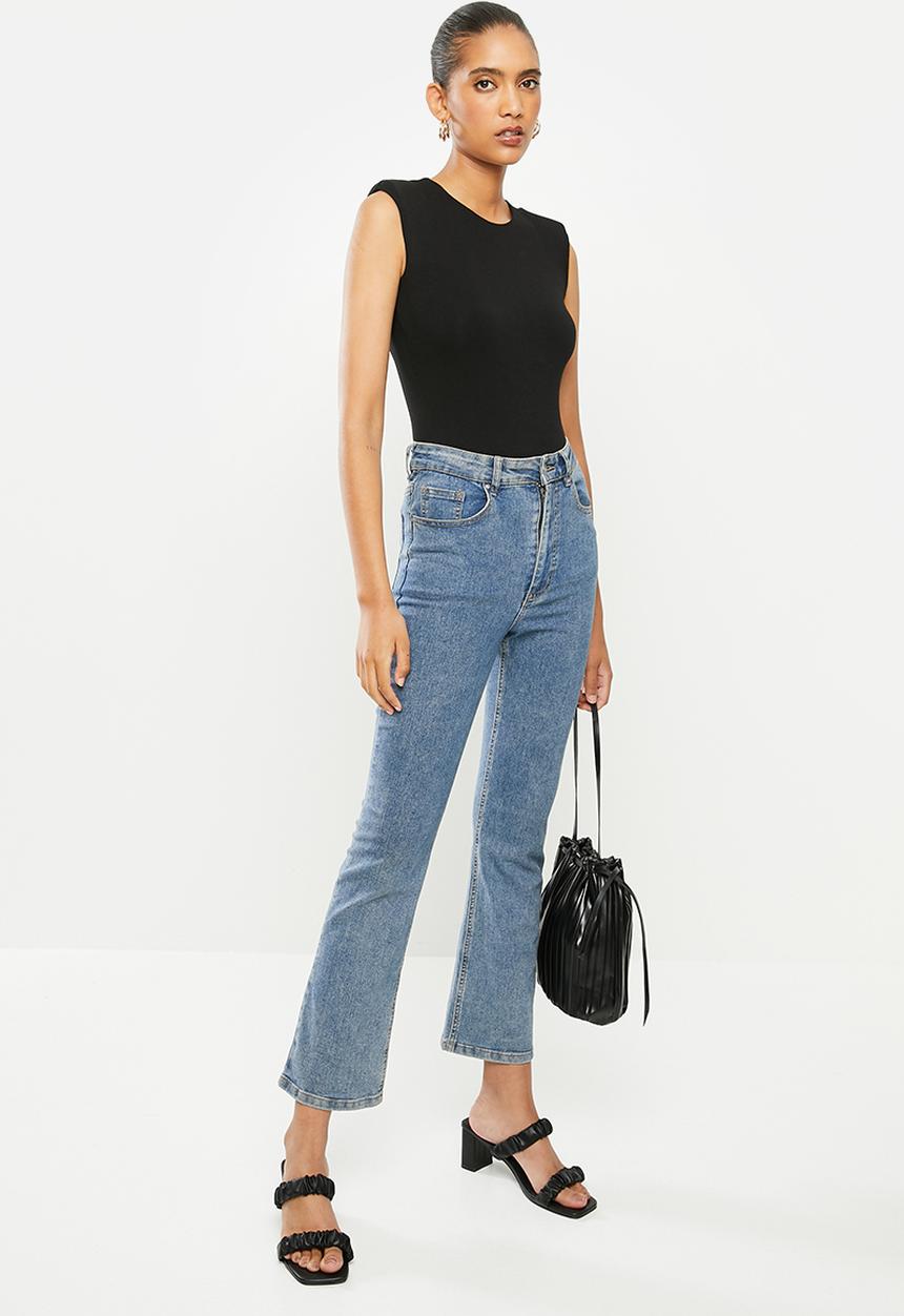 VELVET - Muscle open back bodysuit - black
