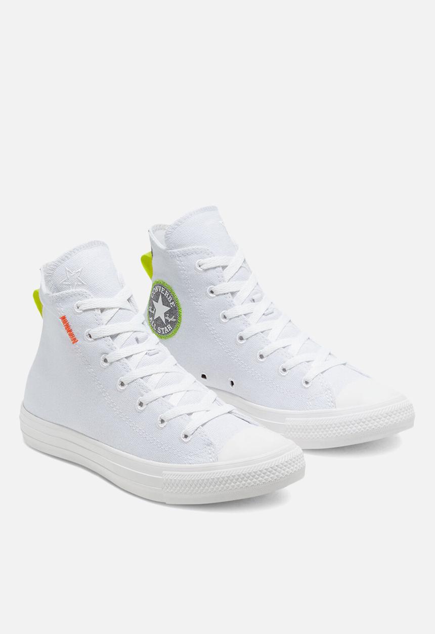 Converse - Chuck Taylor All Star renew cotton - white/lemon venom/black