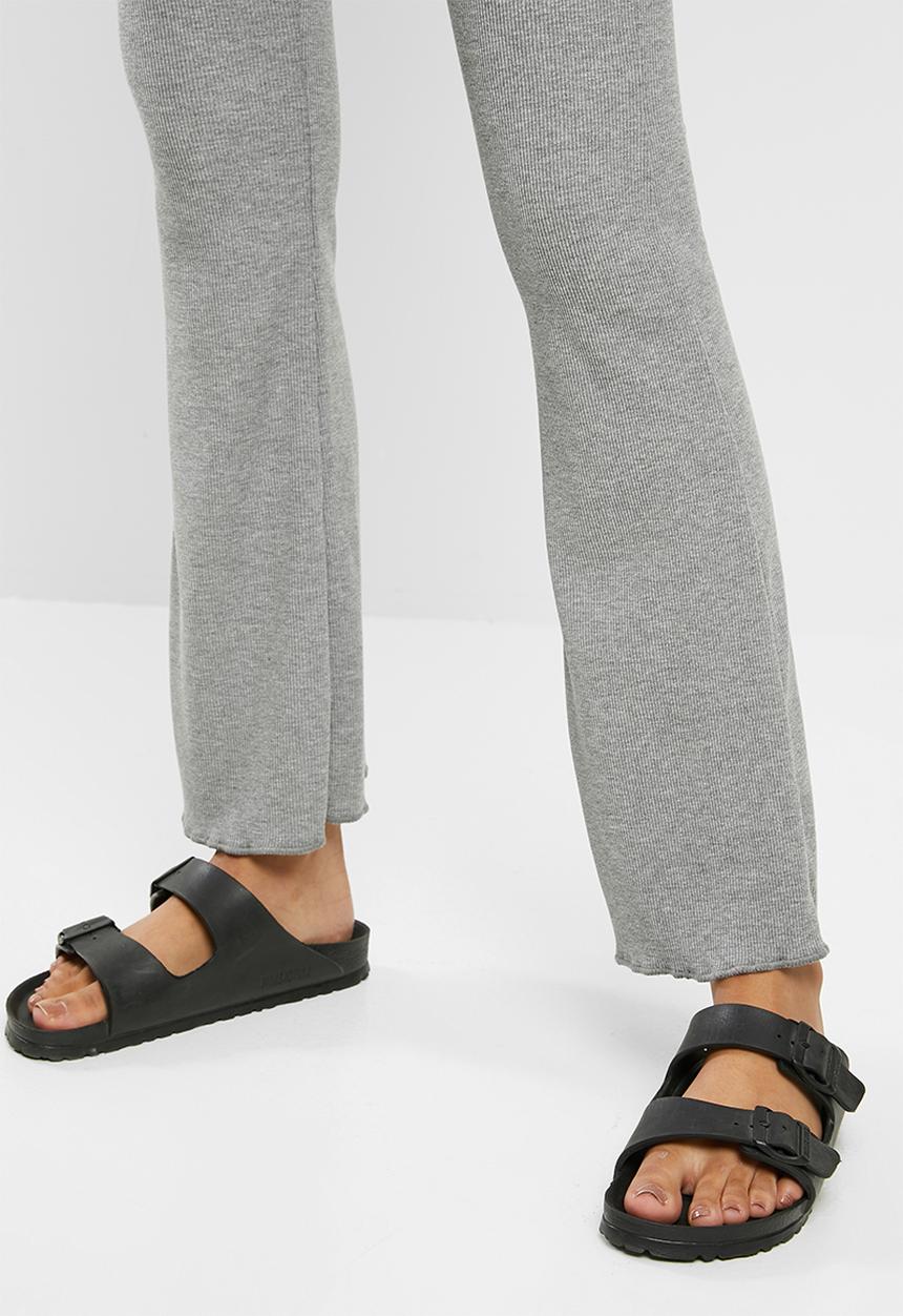 Blake - Ribbed flare pant - grey 