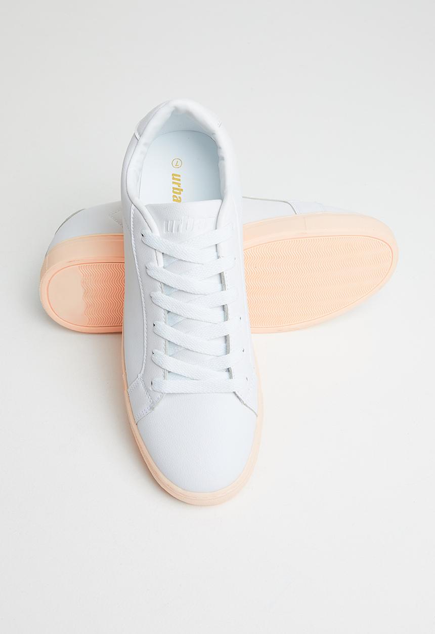 Urban - Minimalist sneaker - white & pink