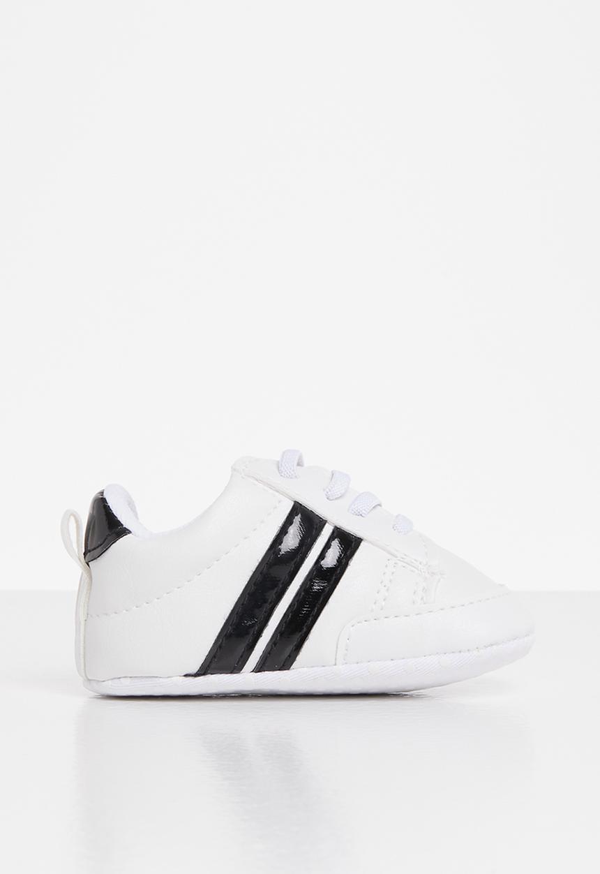 Pop Candy - Boys soft sneaker - white/black