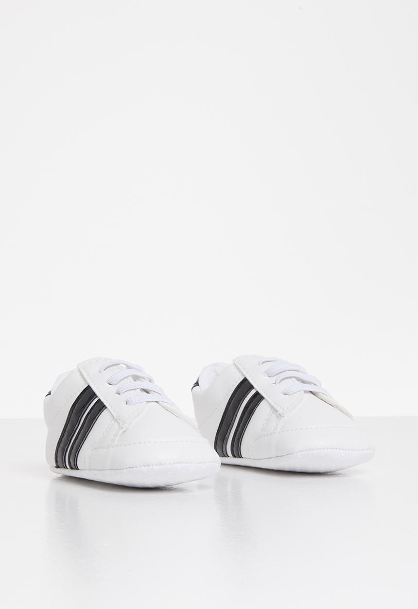 Pop Candy - Boys soft sneaker - white/black