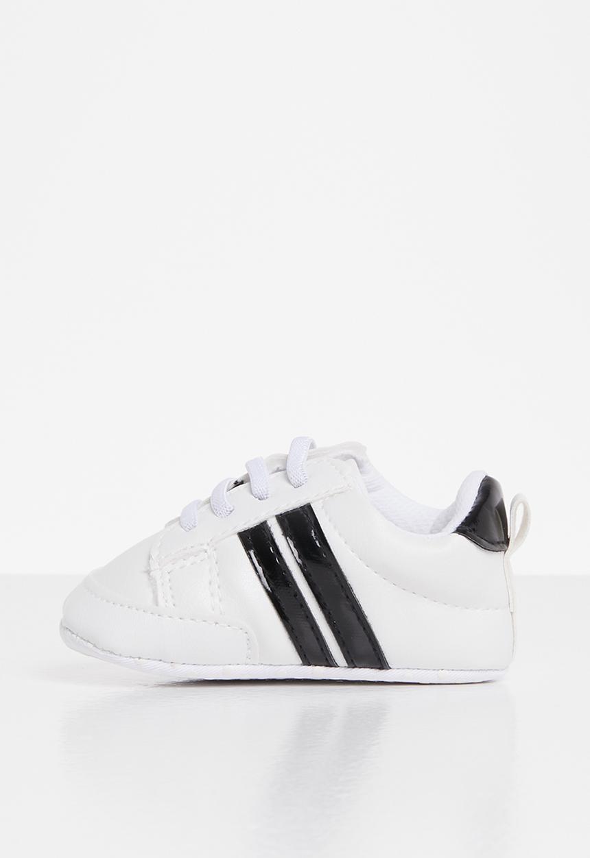 Pop Candy - Boys soft sneaker - white/black