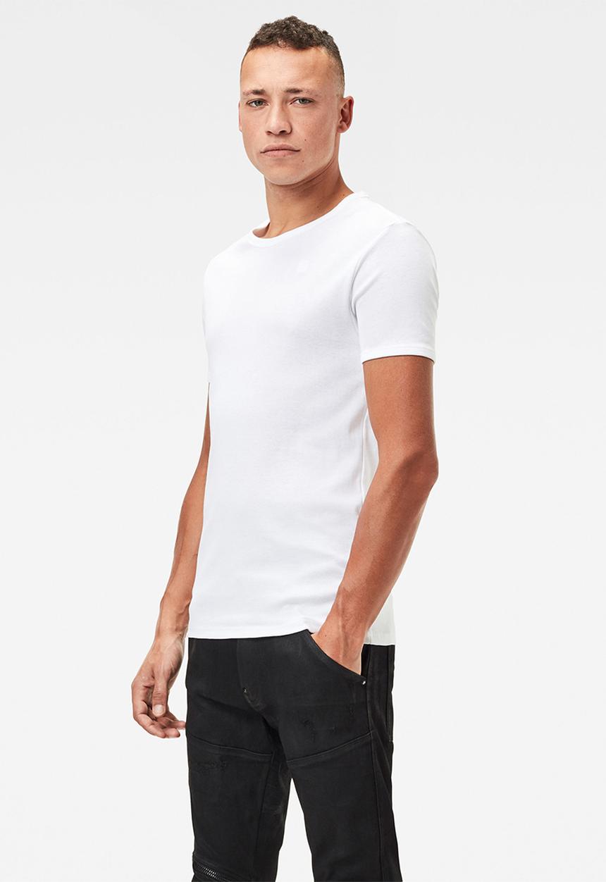 G-STAR - Base short sleeve 2 pack tee - white