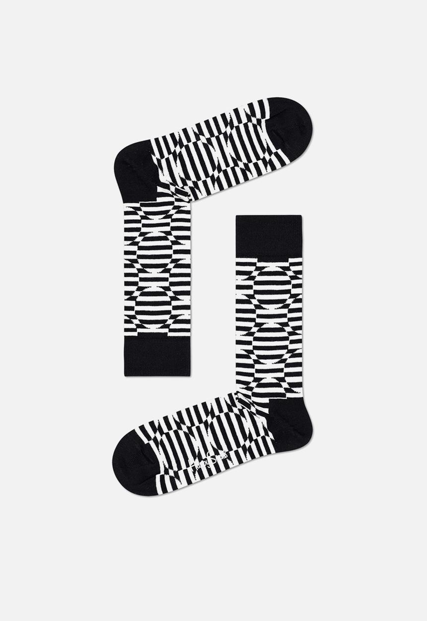 Happy Socks - 4-pack black and white socks gift set - black & white