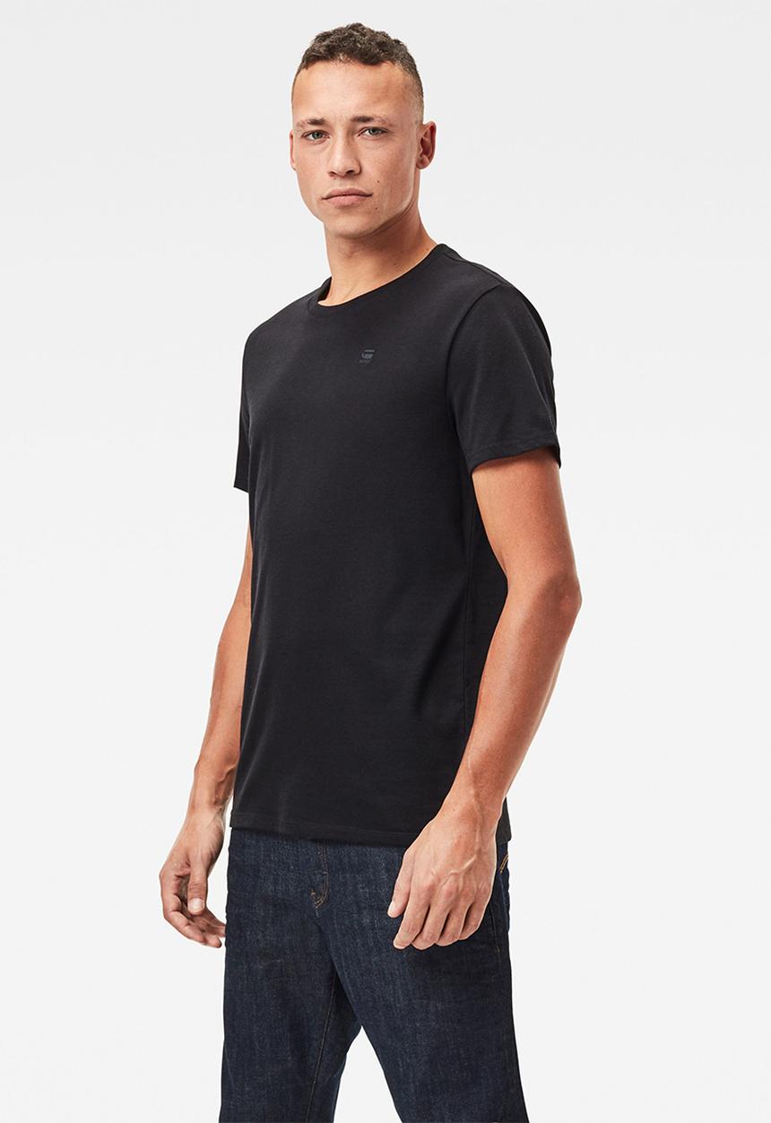 G-STAR - Base htr r short sleeve 2 pack tee - black