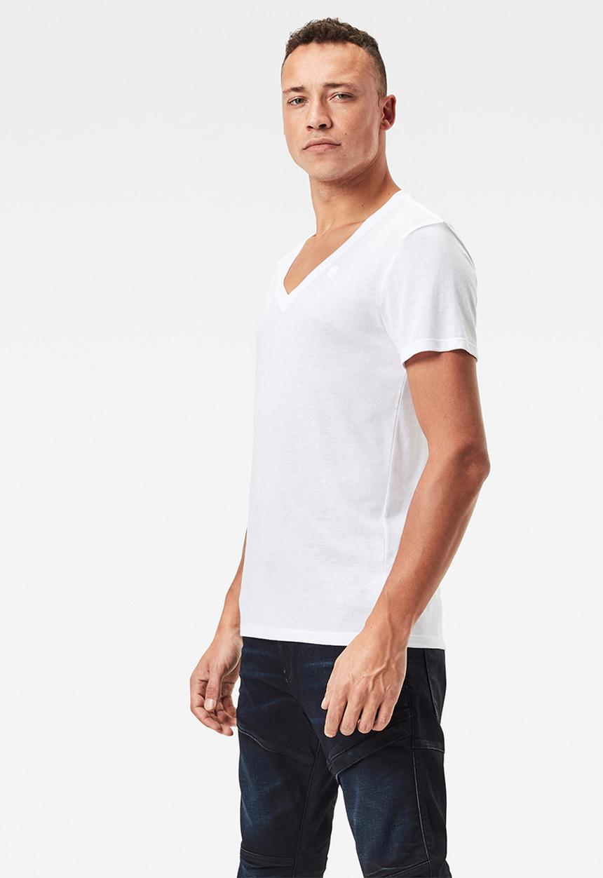 G-STAR - Base htr r short sleeve 2 pack tee - white