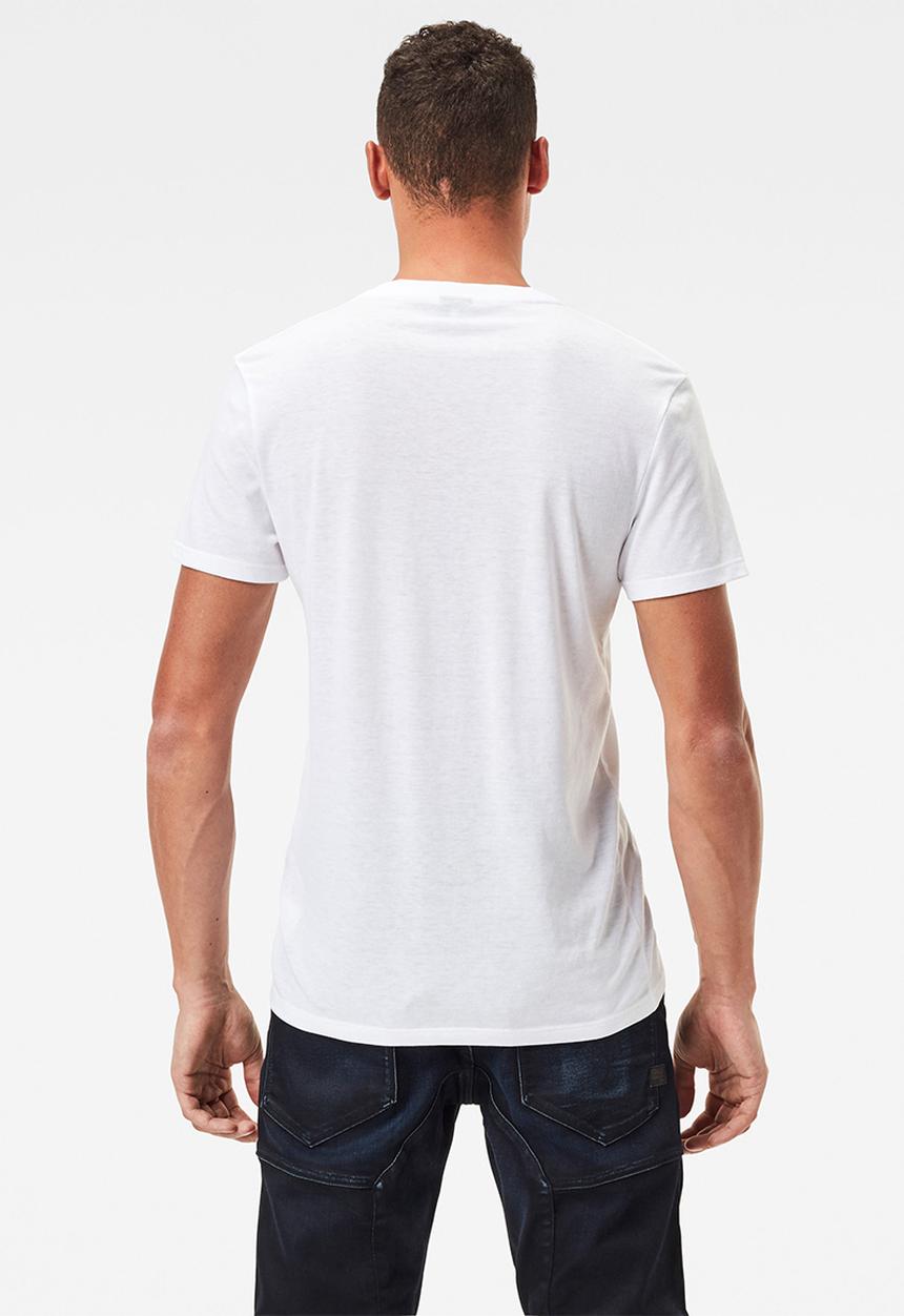 G-STAR - Base htr r short sleeve 2 pack tee - white