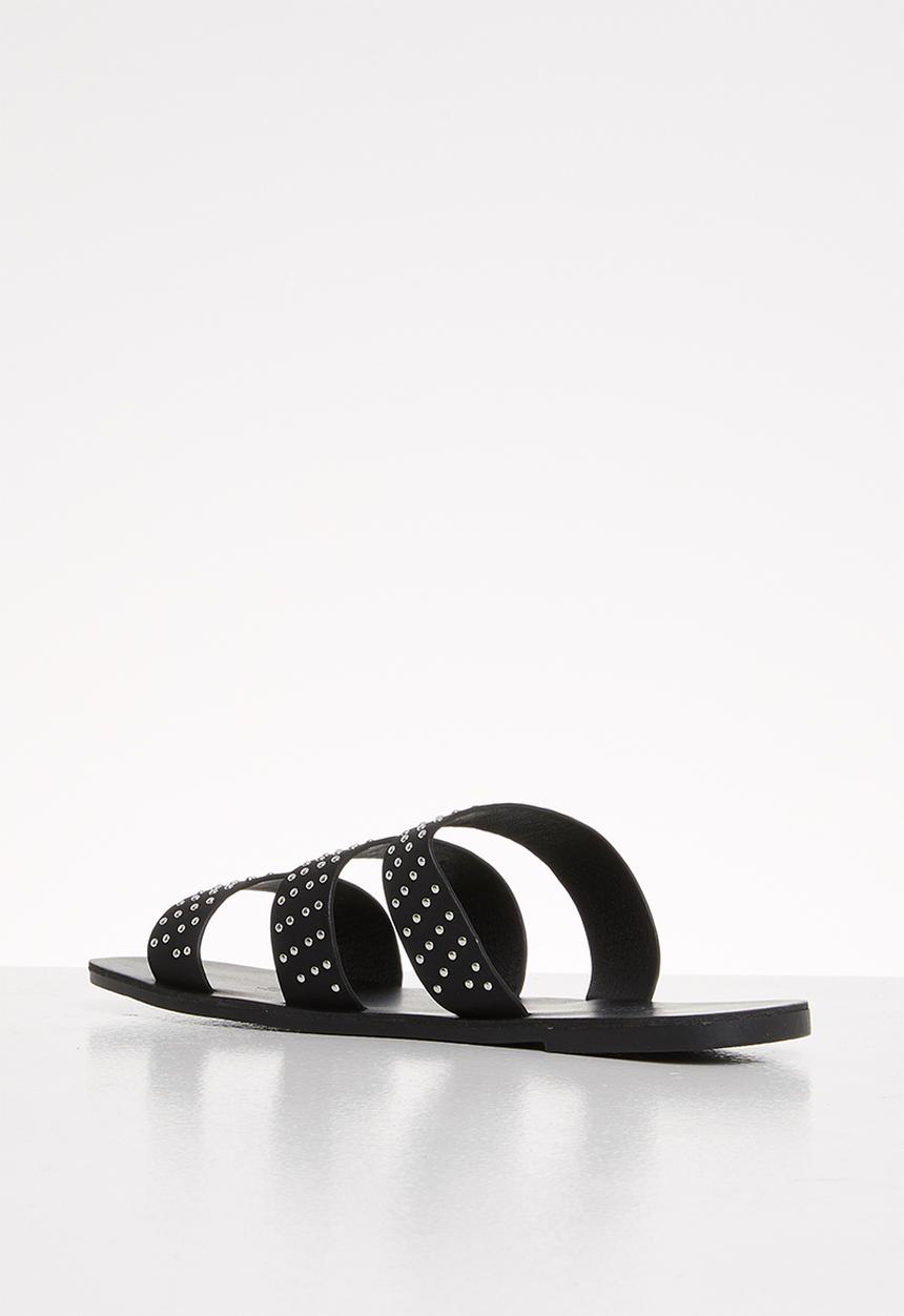 Cotton On - Fallon studded strappy slide - black 