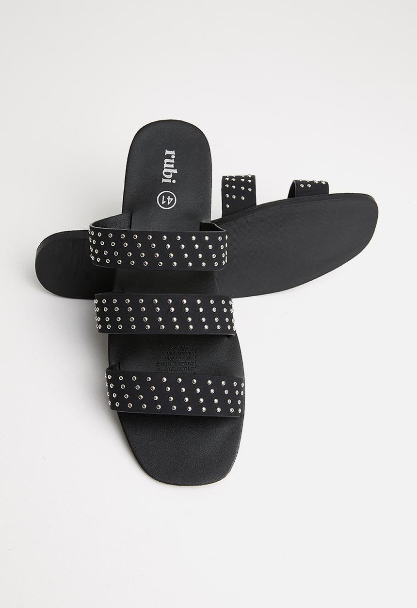 Cotton On - Fallon studded strappy slide - black 
