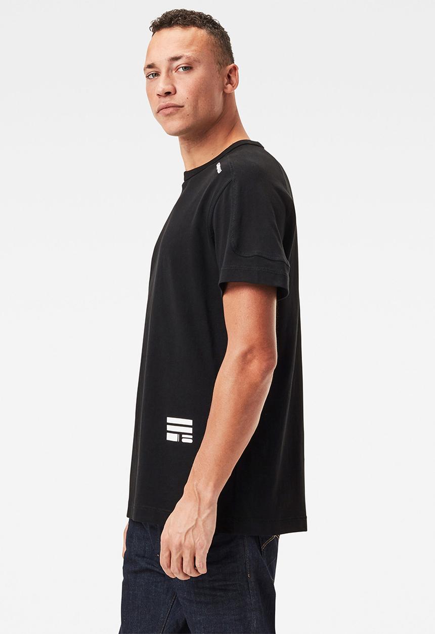 G-STAR - Multi logo+ korpaz r short sleeve tee - black