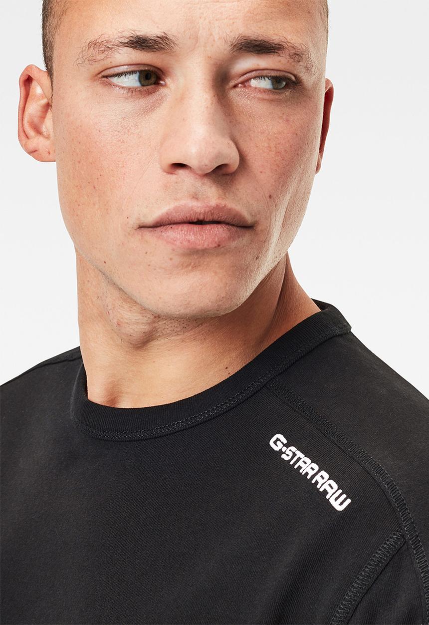 G-STAR - Multi logo+ korpaz r short sleeve tee - black
