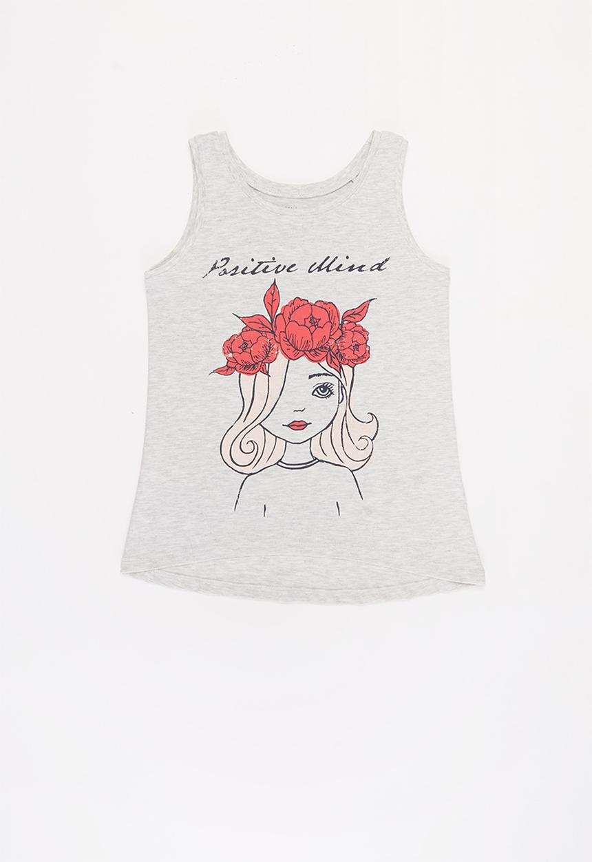 Name It - Veen tank top - grey