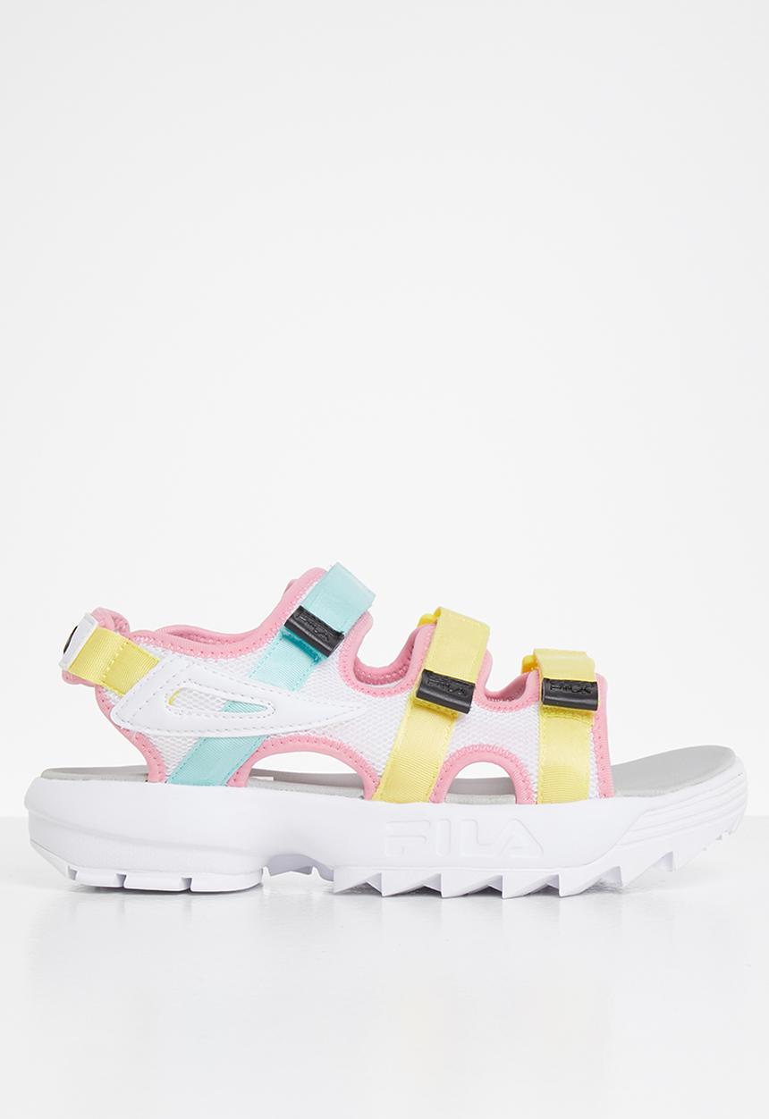 FILA - Disruptor sandal - white/limelight