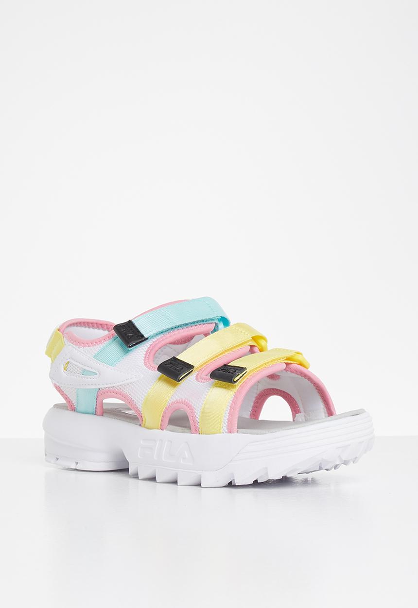 FILA - Disruptor sandal - white/limelight