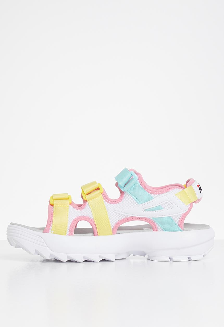 FILA - Disruptor sandal - white/limelight