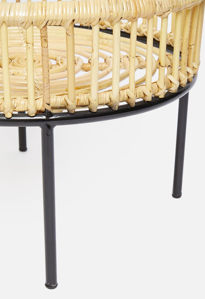 Sixth Floor - Komodo rattan nesting tables - natural & black