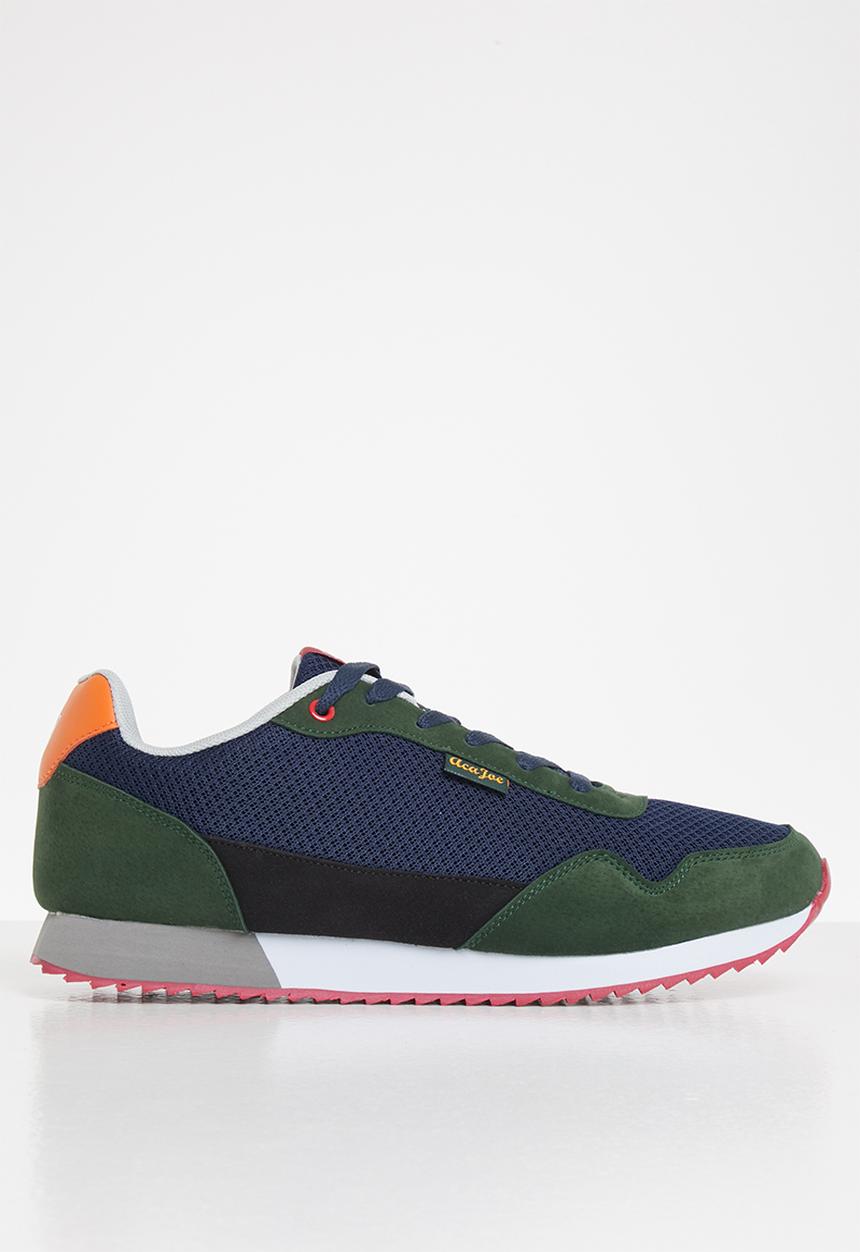 Aca Joe - Retro trainer - forest green/ navy