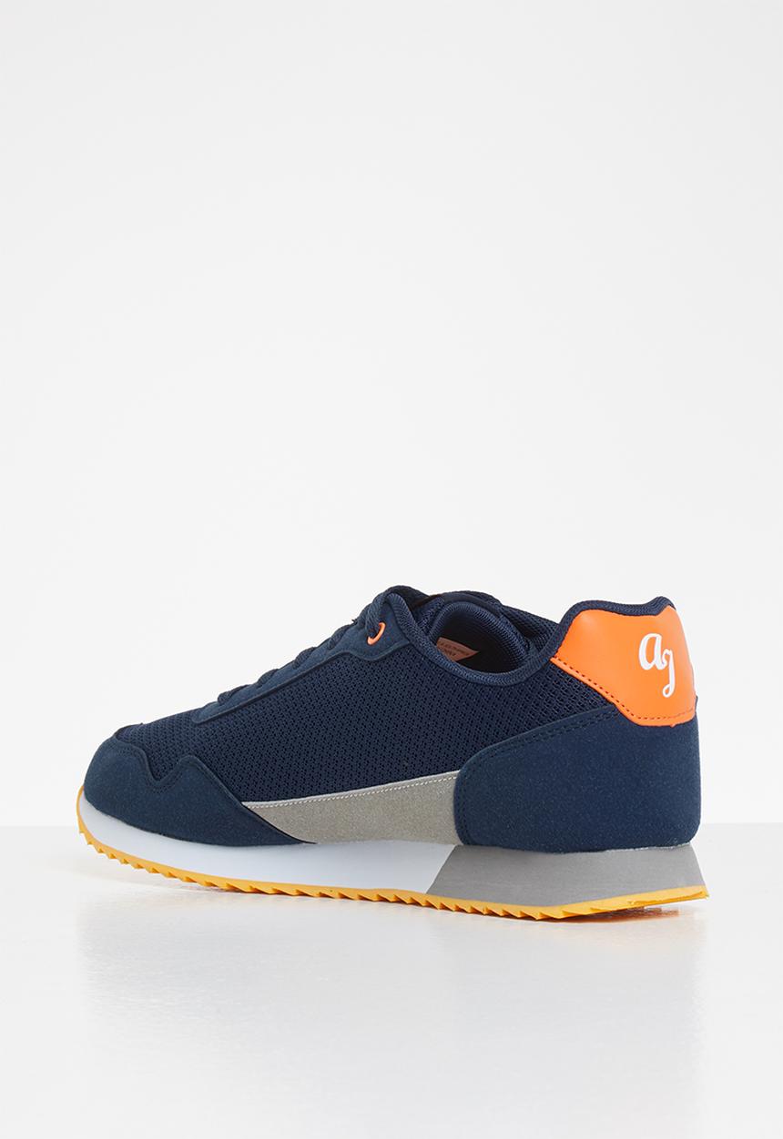 Aca Joe - Retro trainer - navy/orange