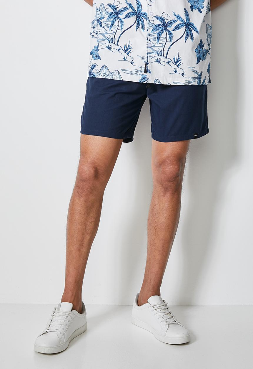 Superbalist - Summer chino short with elastic waistband - navy