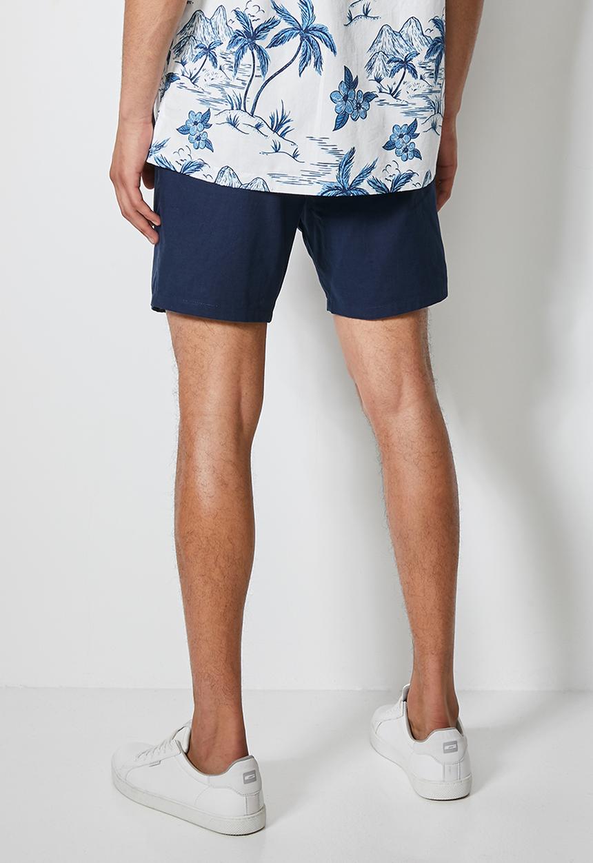 Superbalist - Summer chino short with elastic waistband - navy