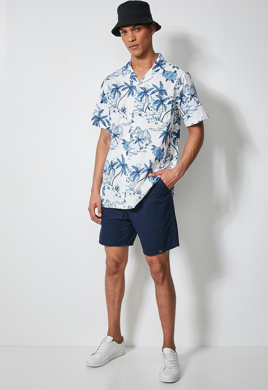 Superbalist - Summer chino short with elastic waistband - navy