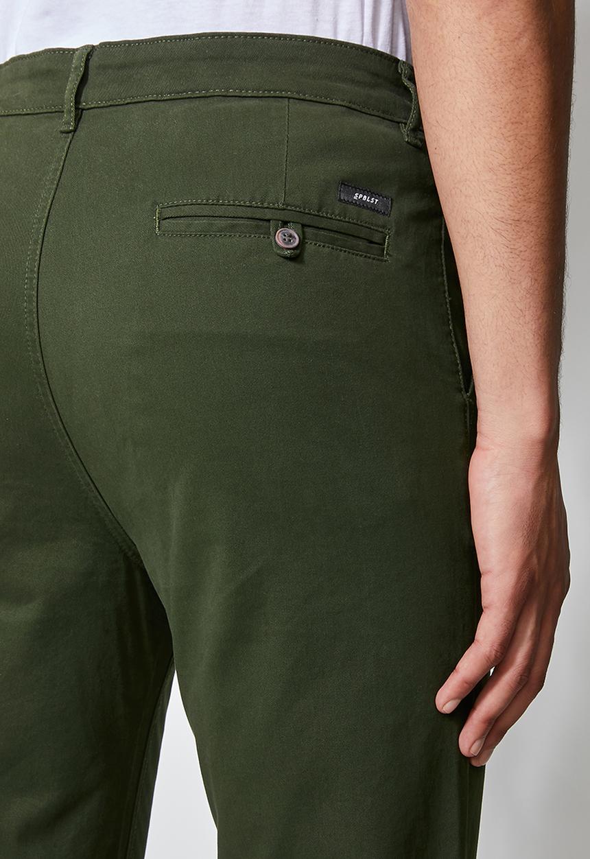 Superbalist - Seoul pleated tapered chino - dark green