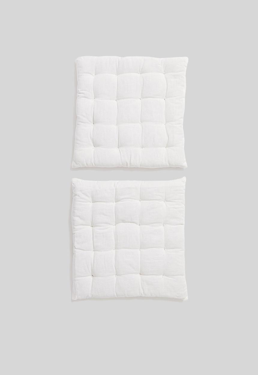 H&S - Essential seat cushion set of 2 - white