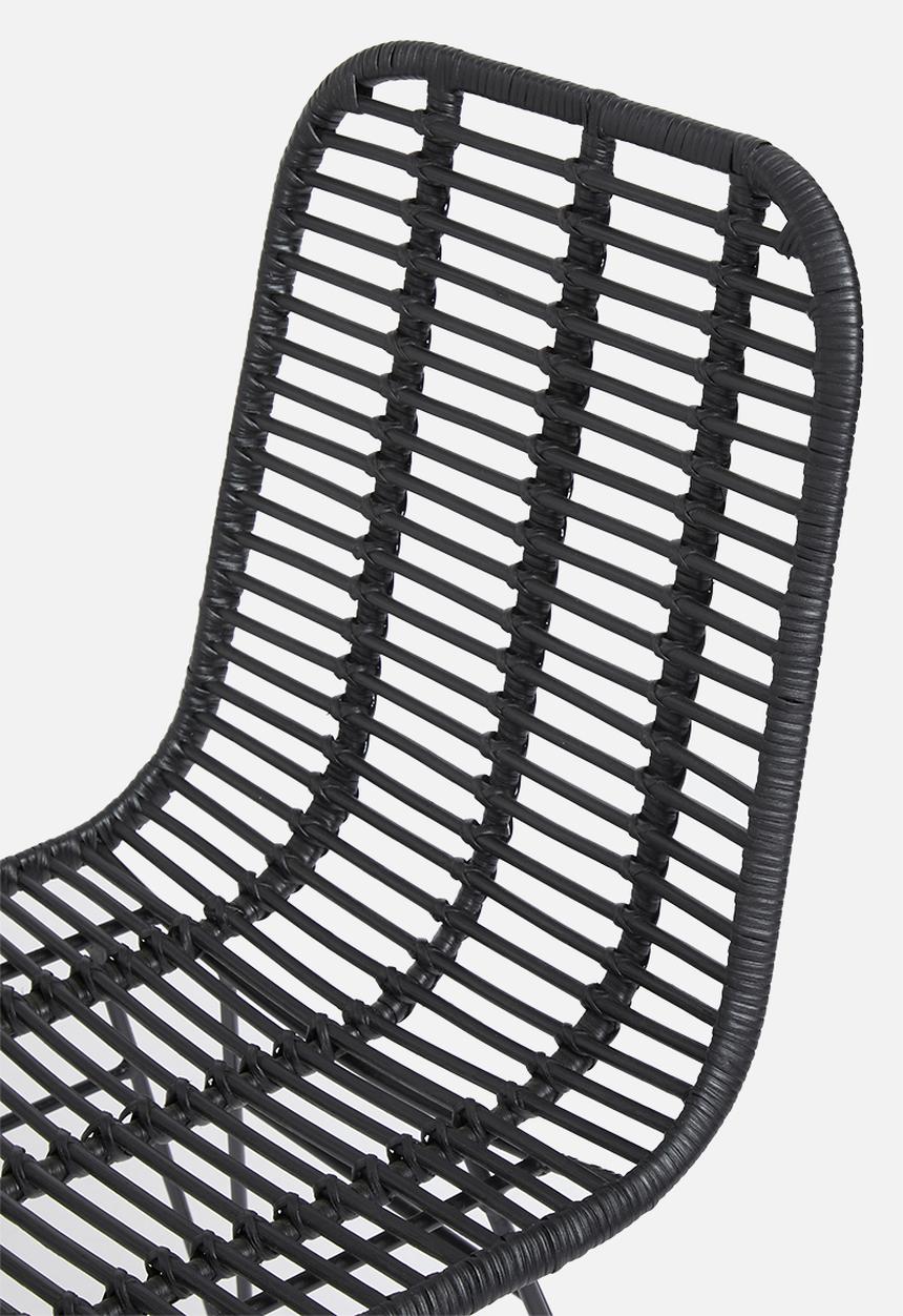 Sixth Floor - Gili rattan chair - black