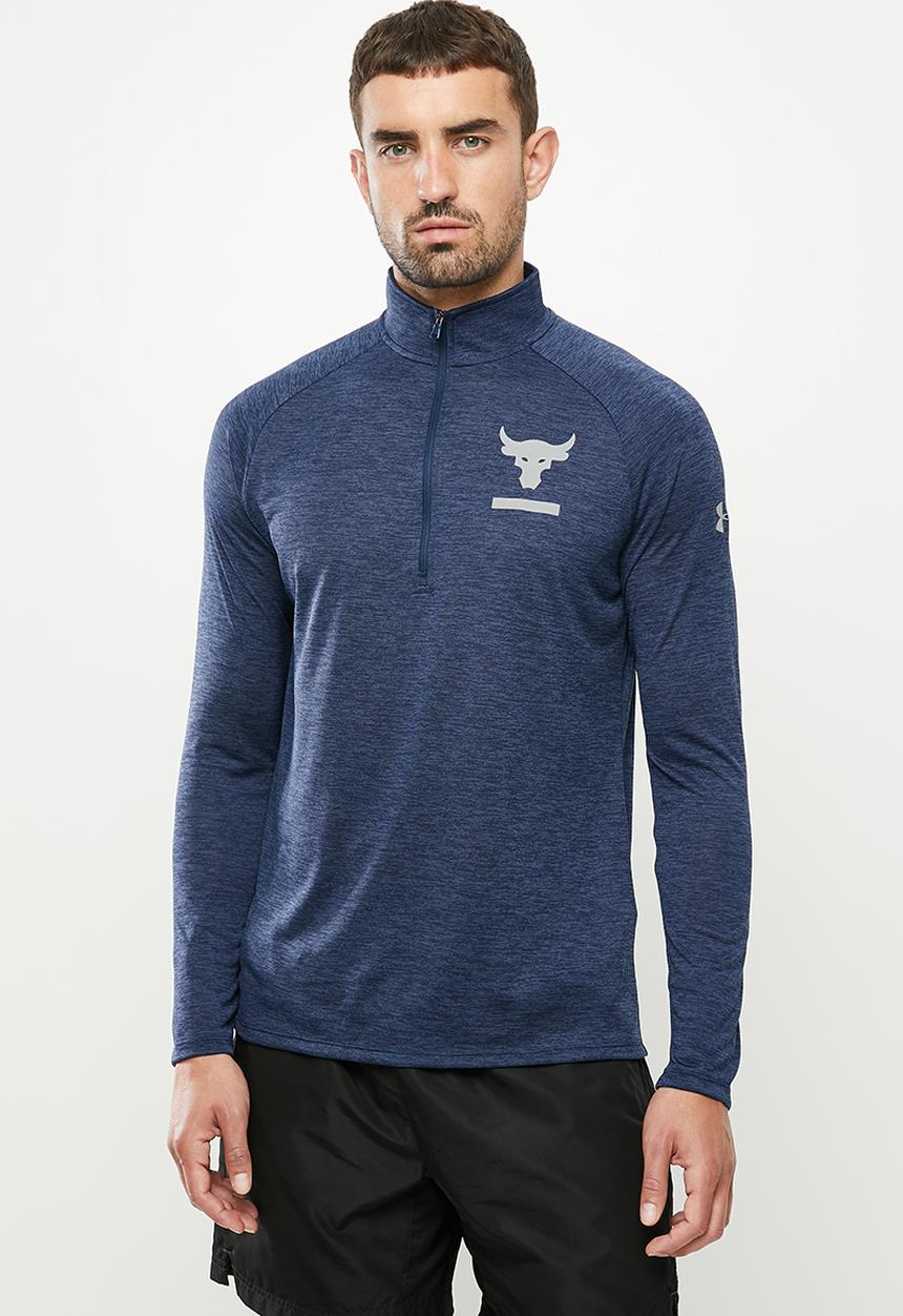 Under Armour - UA Project ROCK Tech 1/2 zip top - navy