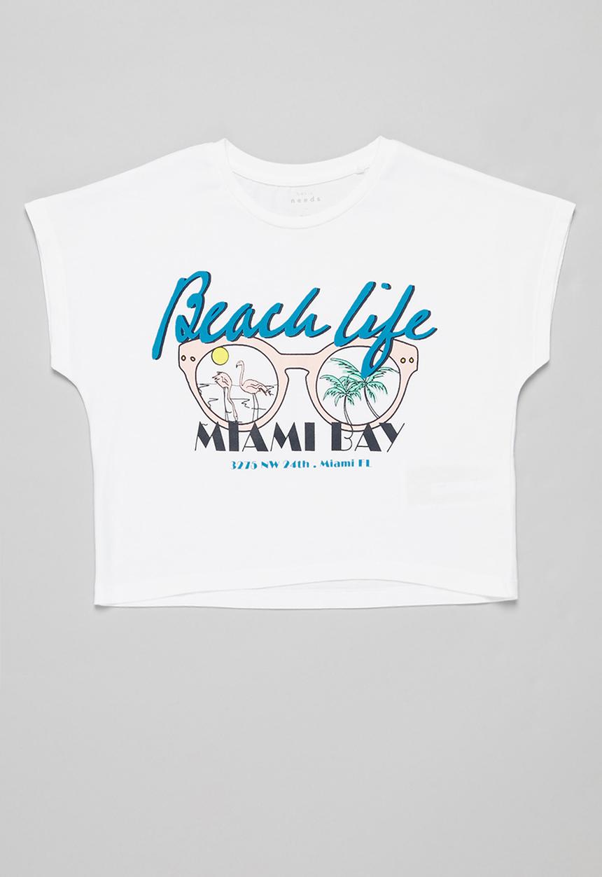 Name It - Vilma crop top - white
