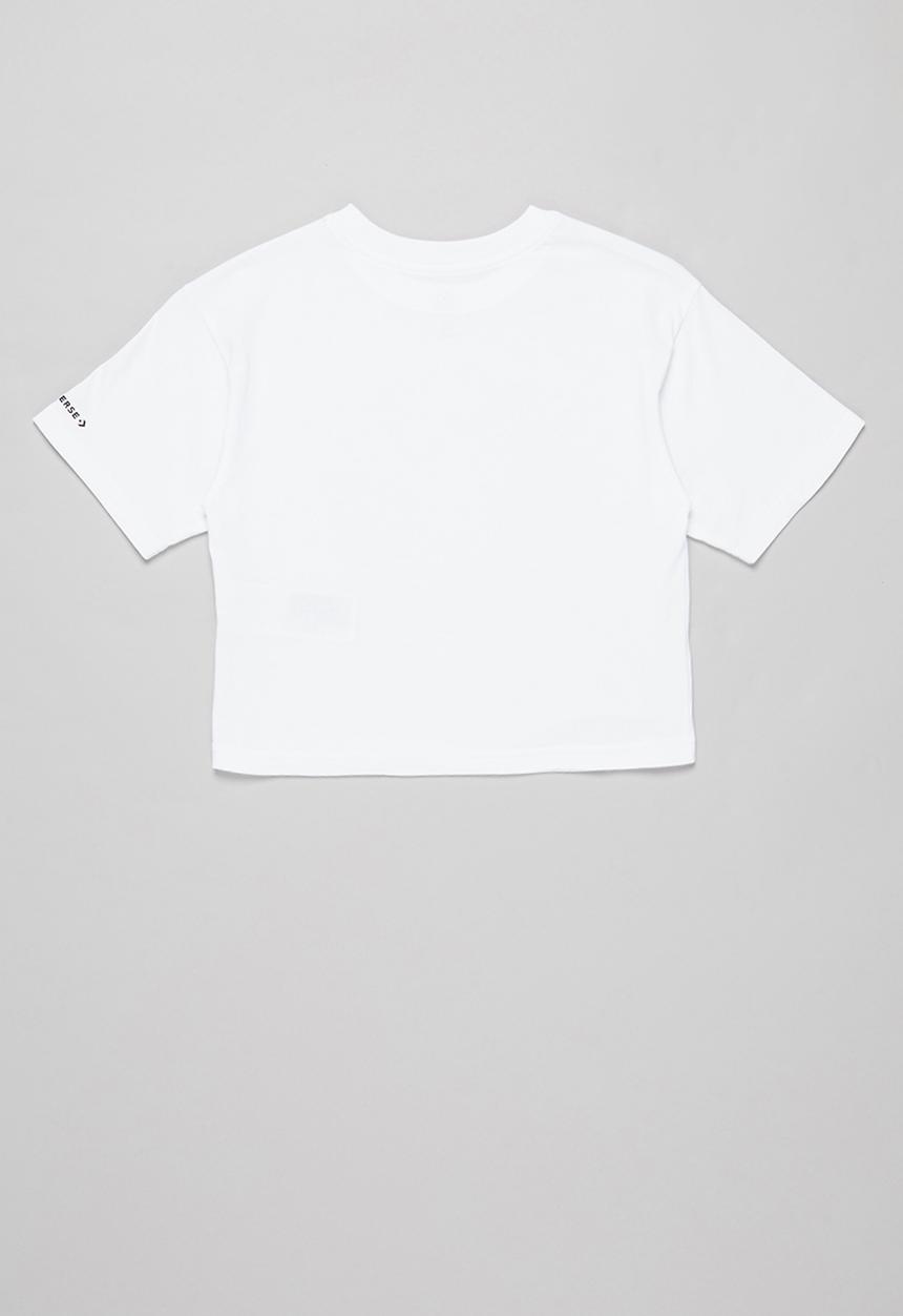 Converse - Cnvg faux sequin chuck boxy tee - white