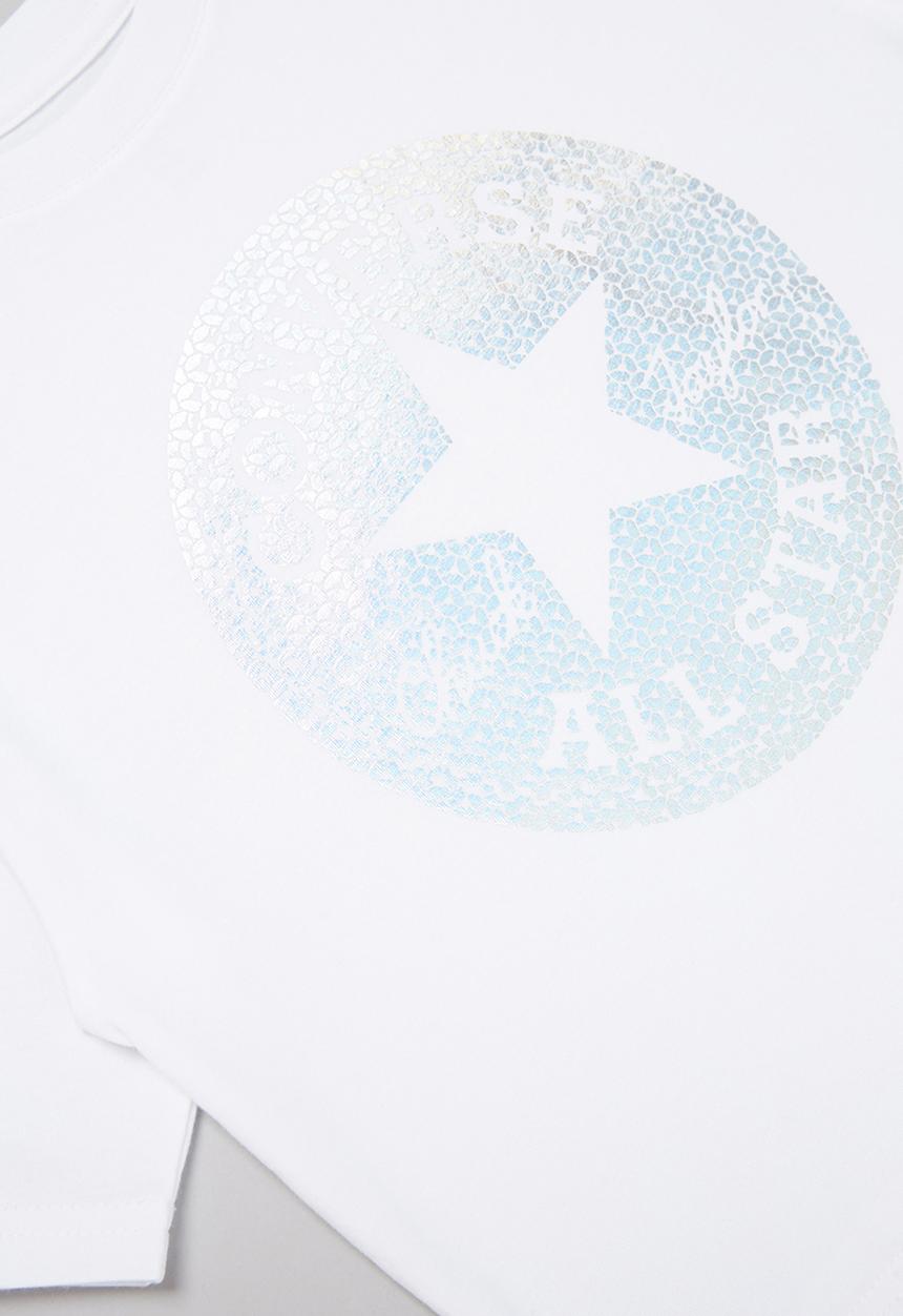 Converse - Cnvg faux sequin chuck boxy tee - white
