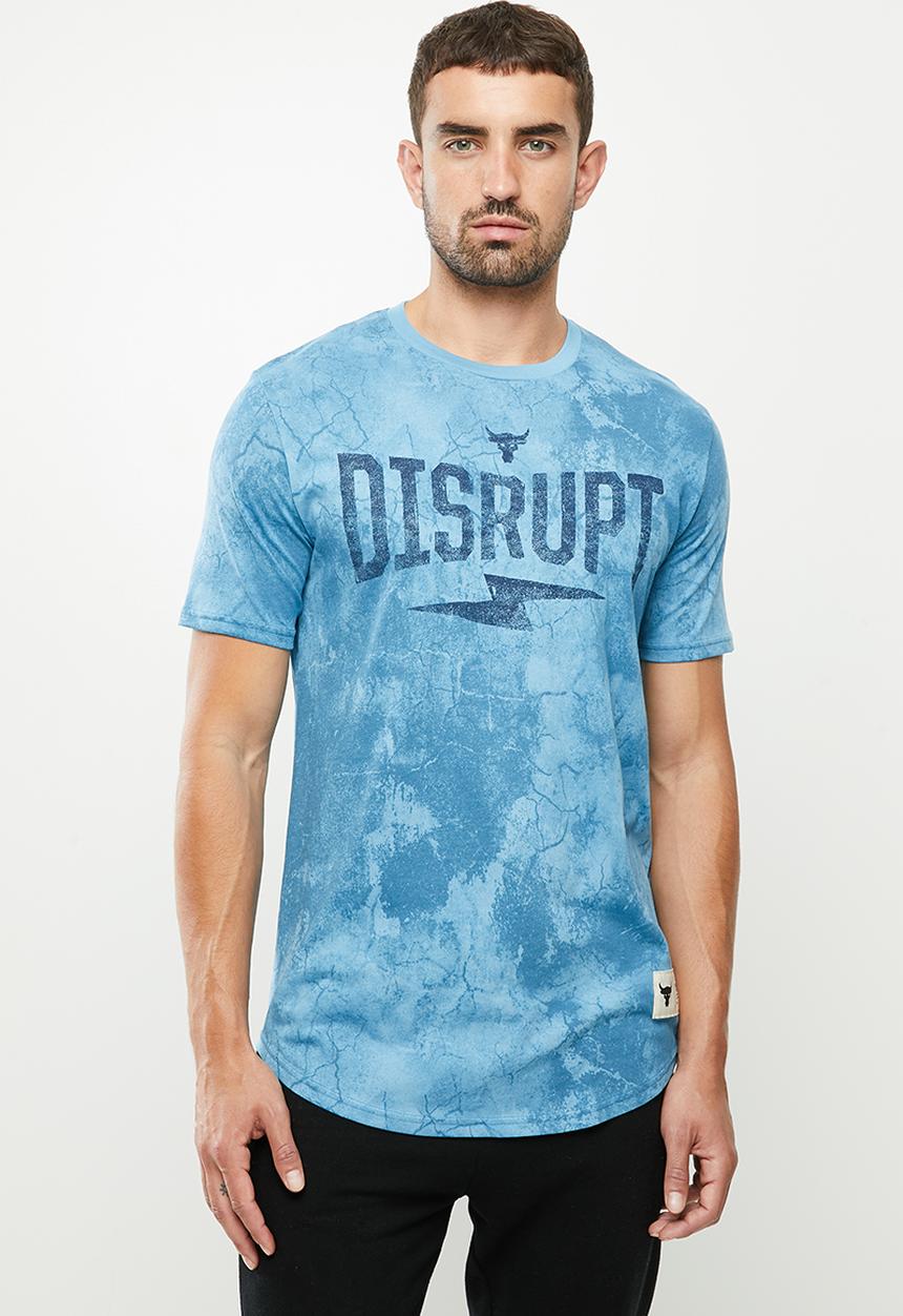 Under Armour - Ua project rock disrupt short sleeve tee - blue