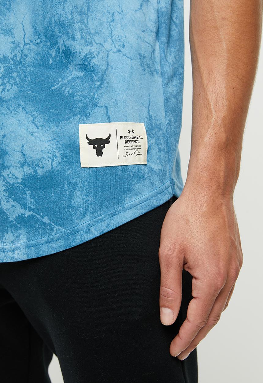 Under Armour - Ua project rock disrupt short sleeve tee - blue