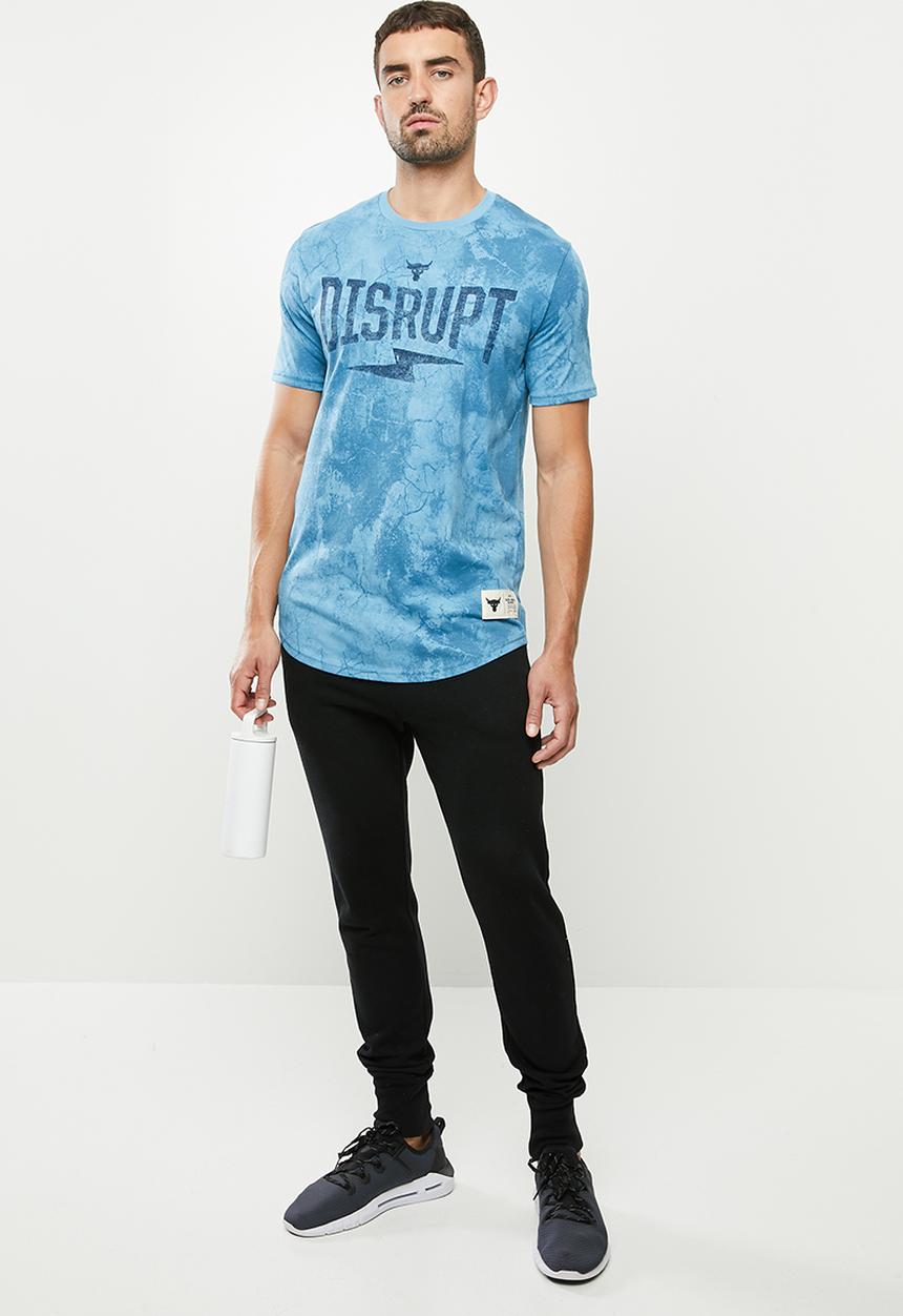 Under Armour - Ua project rock disrupt short sleeve tee - blue