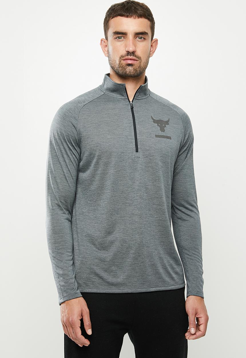 Under Armour - UA Project ROCK tech 1/2 zip top  - grey