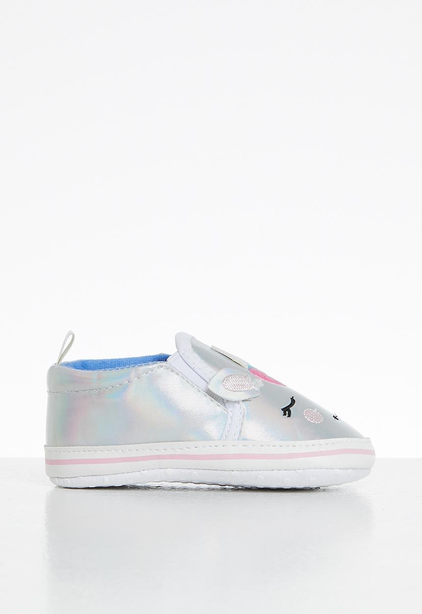 Pop Candy - Unicorn slip on - silver