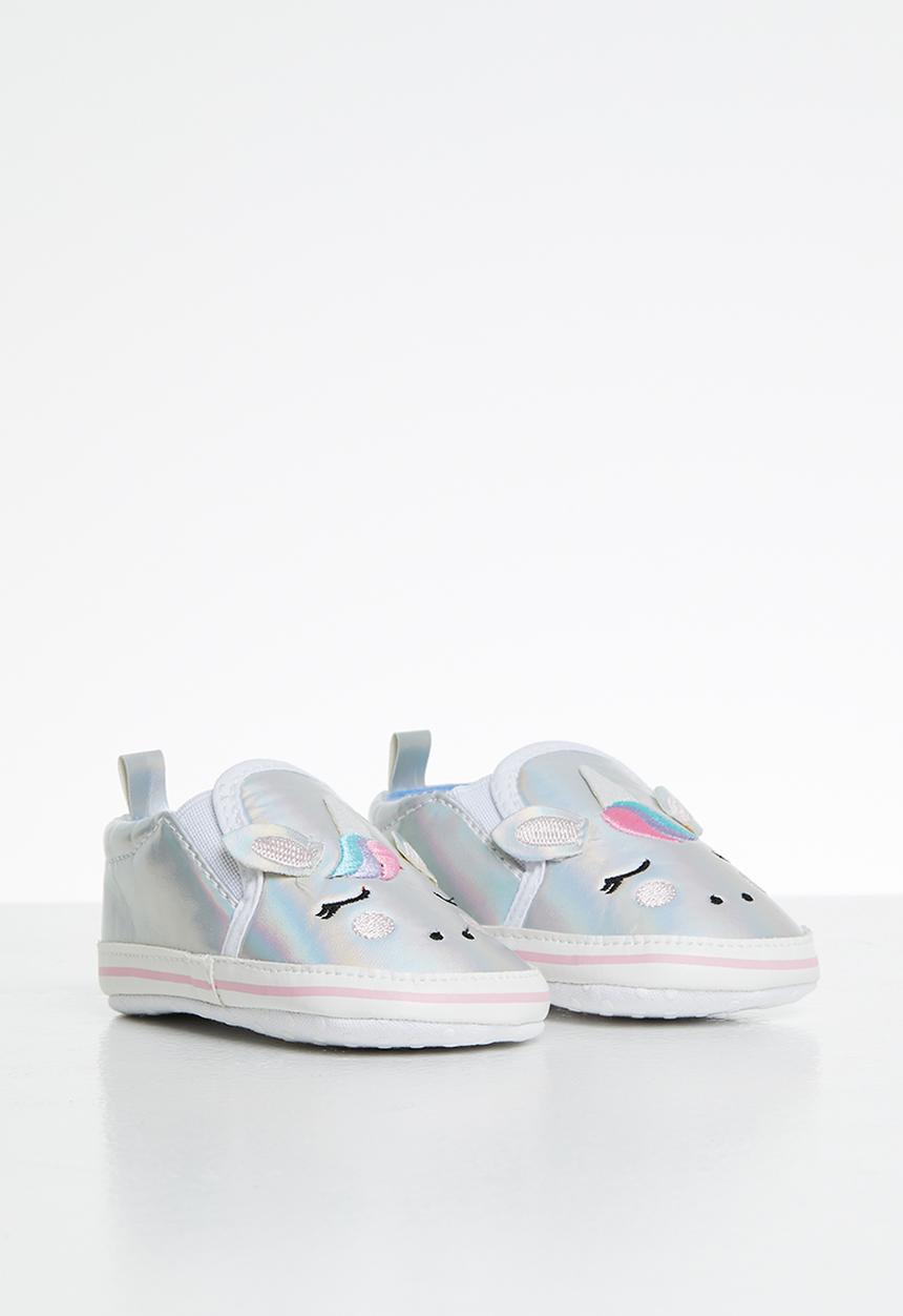 Pop Candy - Unicorn slip on - silver