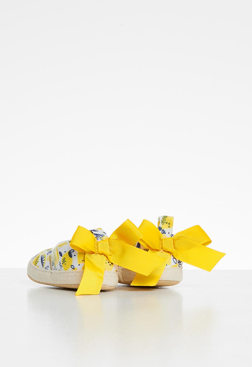 Pop Candy - Girls lemon pump - white & yellow
