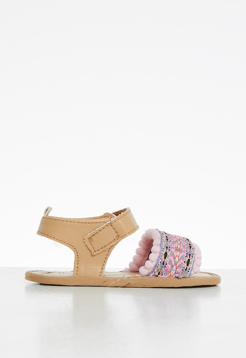Pop Candy - Boho embroidered sandal - multi