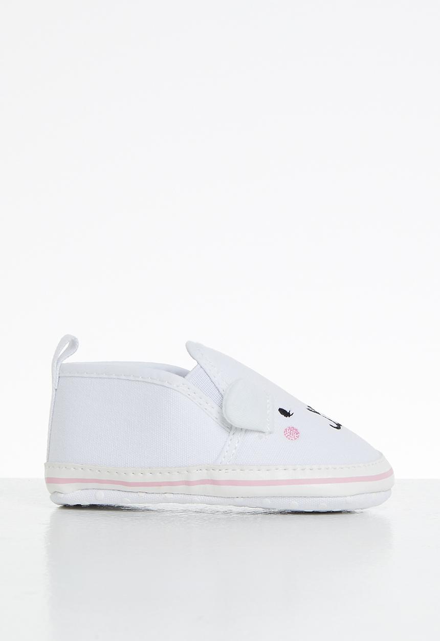 Pop Candy - Bear slip on - white