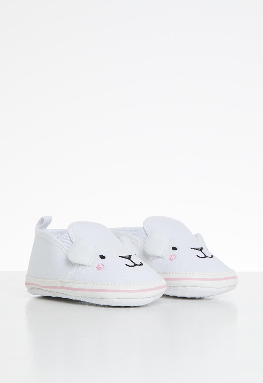 Pop Candy - Bear slip on - white