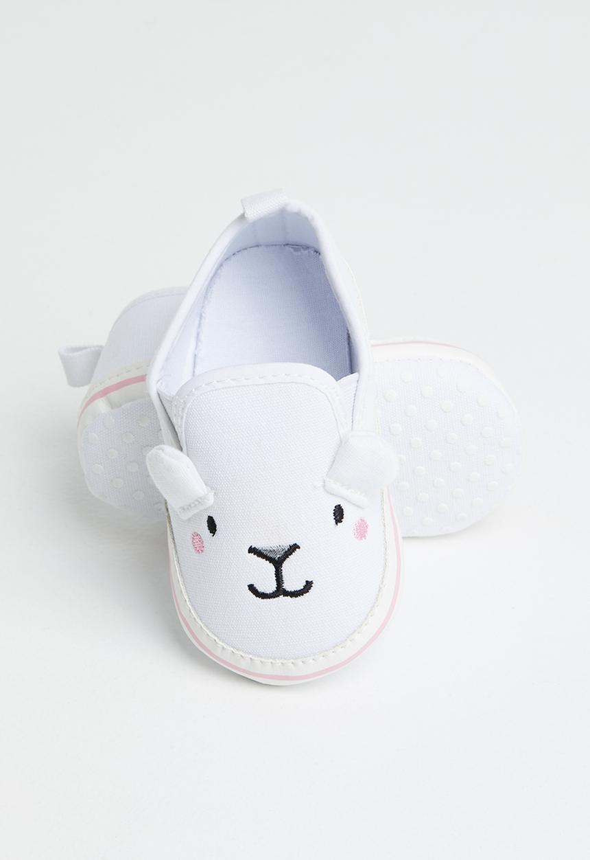 Pop Candy - Bear slip on - white
