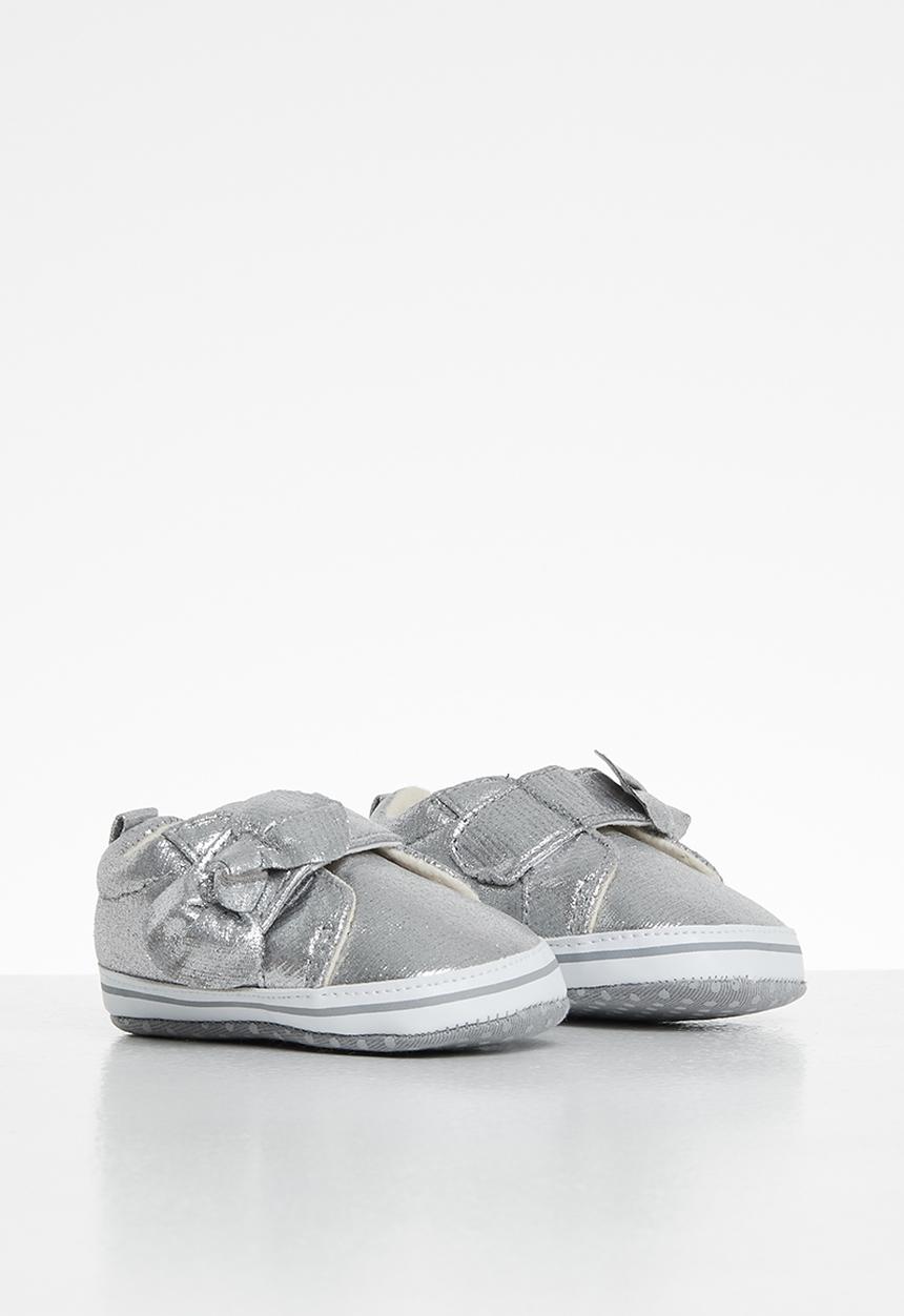 Pop Candy - Girls metallic slip on - silver