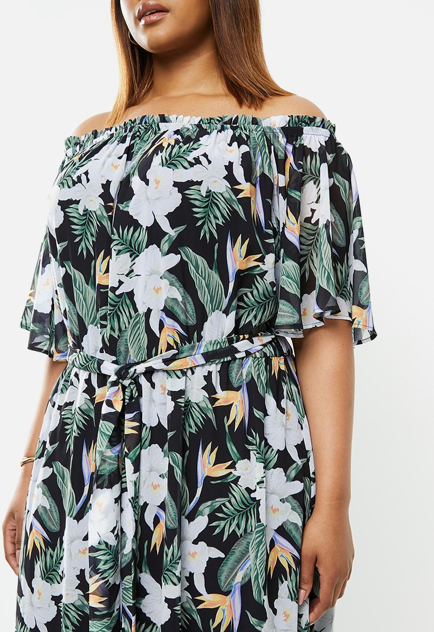 edit Plus - Chiffon tiered maxi - multi