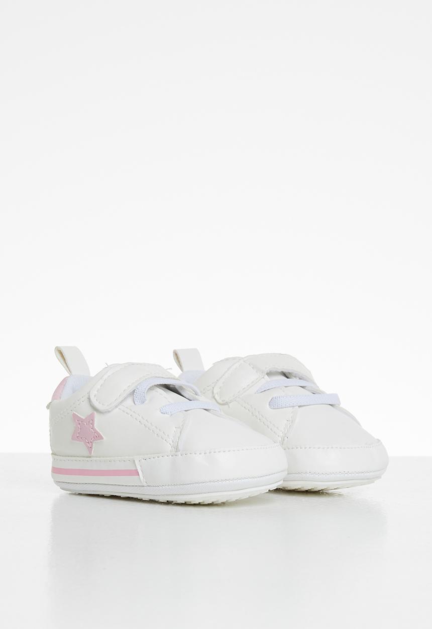 Pop Candy - Girls star sneaker - white & pink